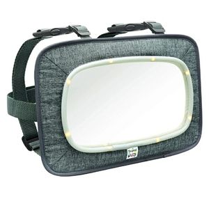Go by Goldbug Lighted Baby Mirror for rear & forward facing car seats (like new)